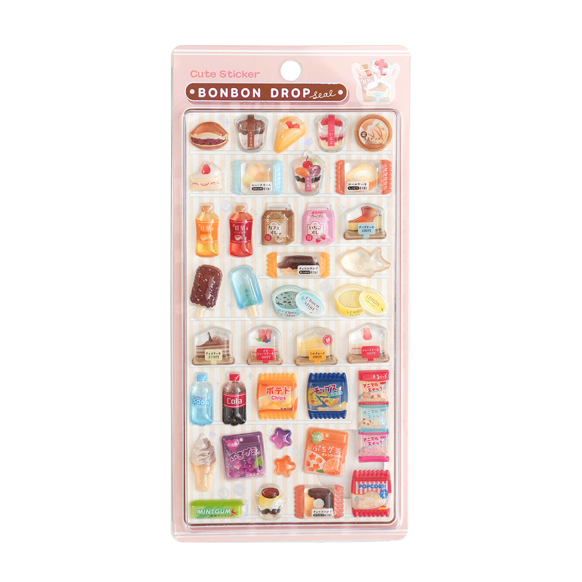 ボンボンドロップシール 和柄 スイーツ&お菓子