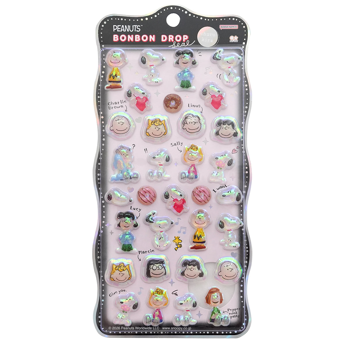 ボンボンドロップシール ピーナッツ churukira/スヌーピー&フレンズ