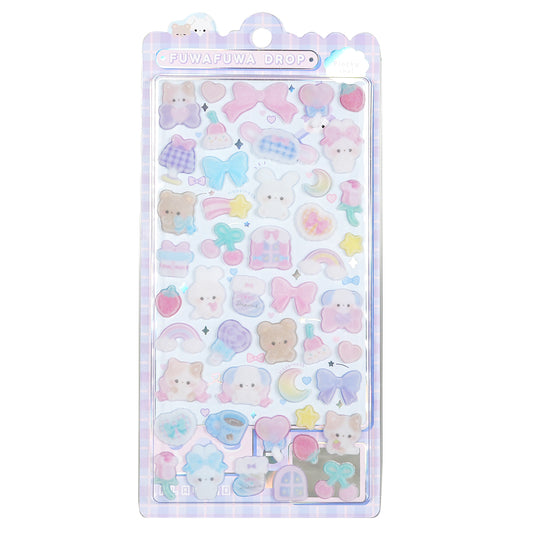 ふわふわドロップシール／ぬいぬいふわふわ