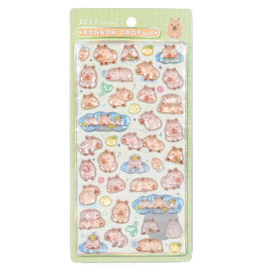 ボンボンドロップシール アニマル カピバラ