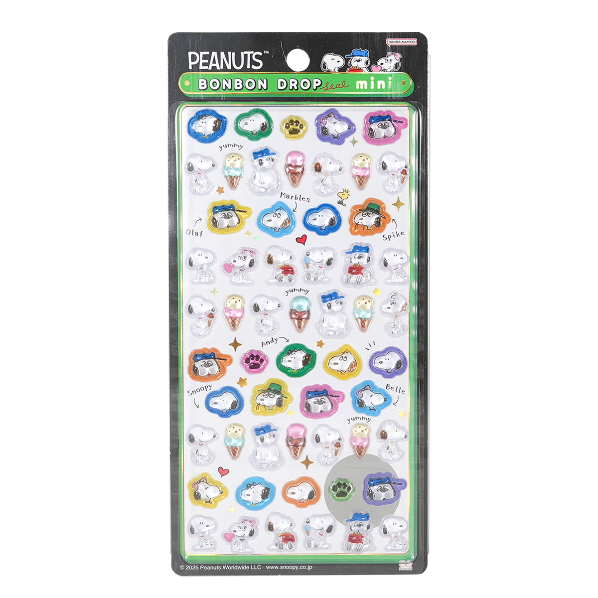ボンボンドロップシール ピーナッツ ミニ スヌーピー＆きょうだいたち