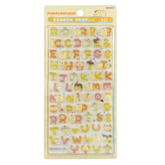 ボンボンドロップシール 文字 サンリオ ポムポムプリン
