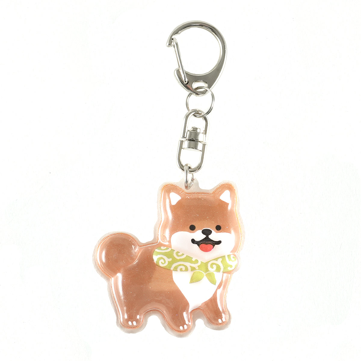 ボンボンドロップキーチャーム 和柄 柴犬