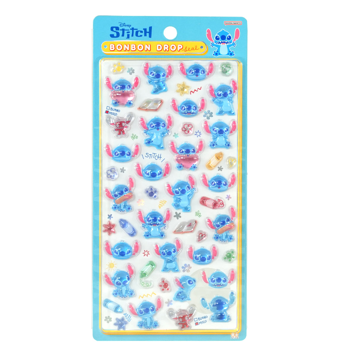 ボンボンドロップシール ディズニー スティッチ らくがき